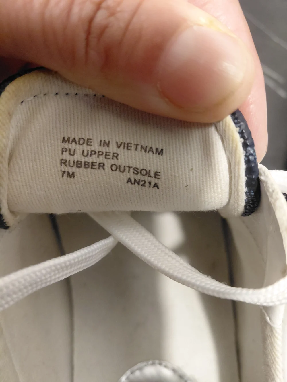 Michael Kors White and Navy MK Logo Lace-Up Sneakers